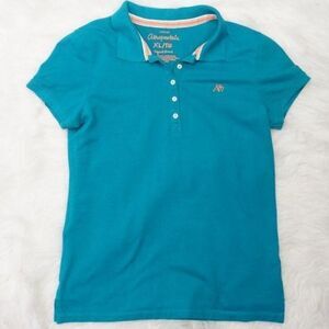 Aeropostale Teal Short Sleeve ButtonDown Top, XL